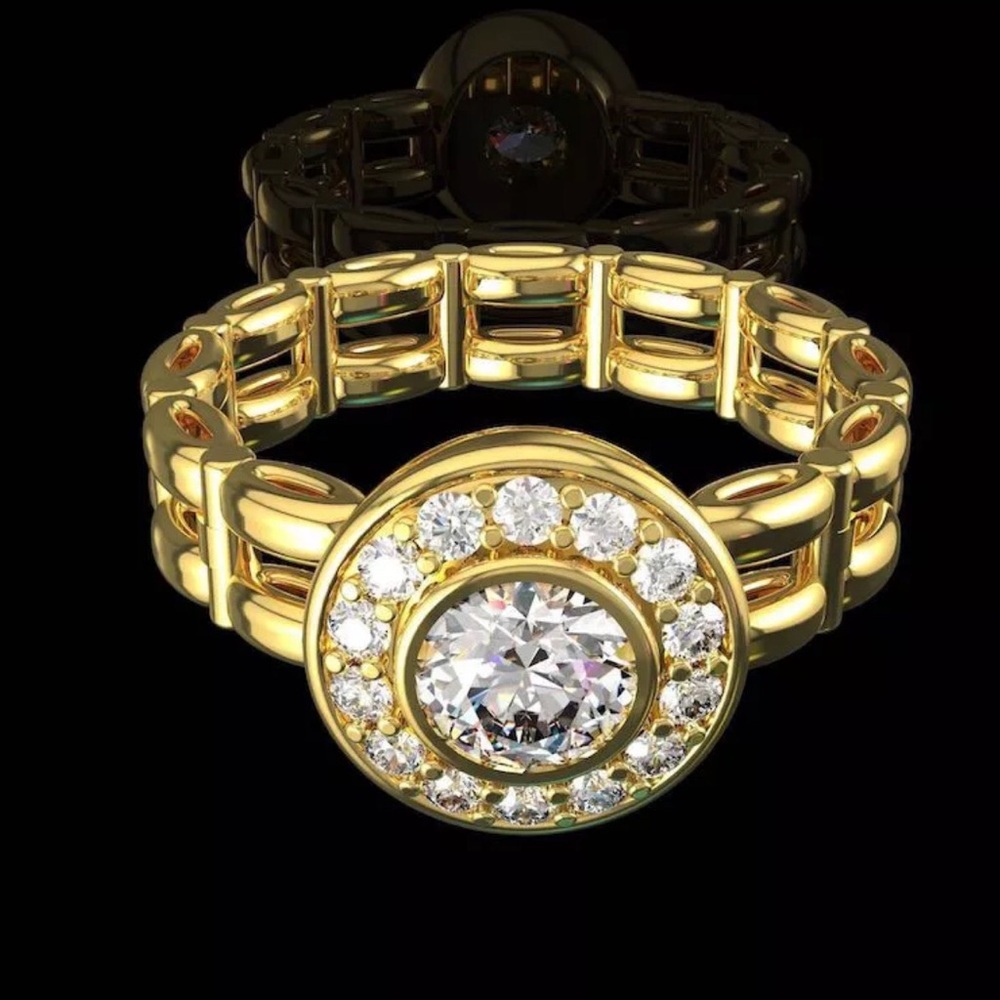 BRIDAL WEDDING RING - Picture 3 of 12